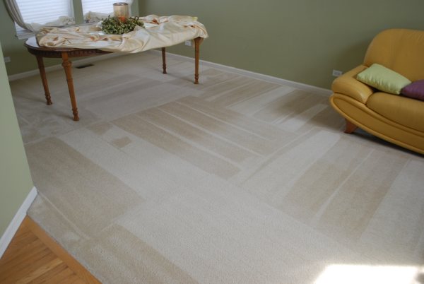 How do you remove bleach from carpet?